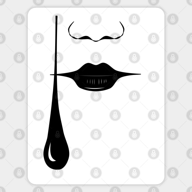 Tear in silence Sticker by Javisolarte